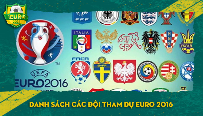 danh sách các đội tham dự euro 2016