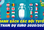 danh sách các đội tuyển tham dự euro 2020/2021